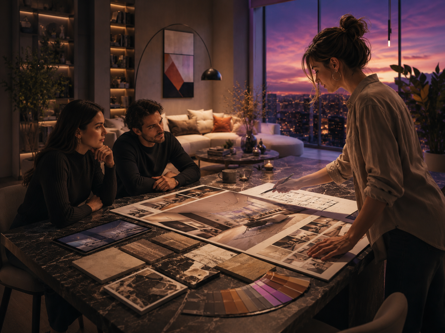Presentazione professionale di un progetto di interior design