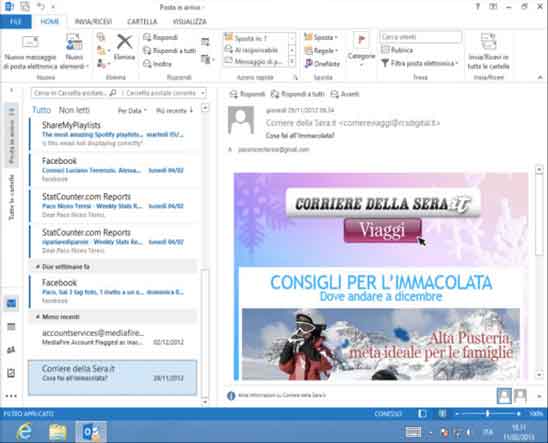 corso Outlook Aosta: ecco cosa farai durante il corso - screenshot 1