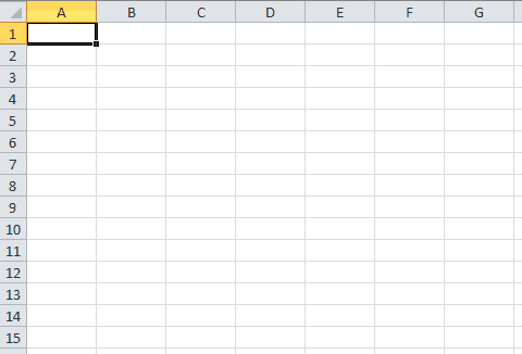 creare tabella in Excel